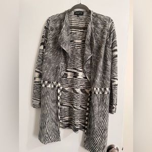 Jones New York Black & White Cardigan XL